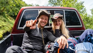 Ernest Musiał i Małgorzata Heretyk na planie "Ameryka Express 2"