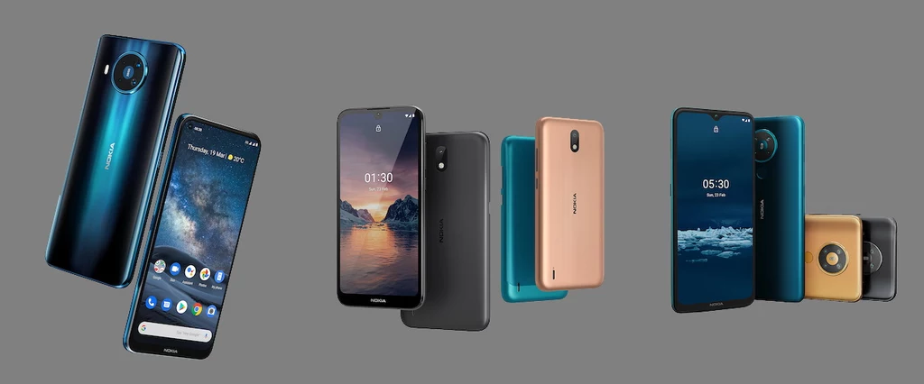 Nokia 8.3, Nokia 5,3, Nokia 1.3 