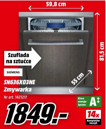 Zmywarka SN636X03NE Siemens