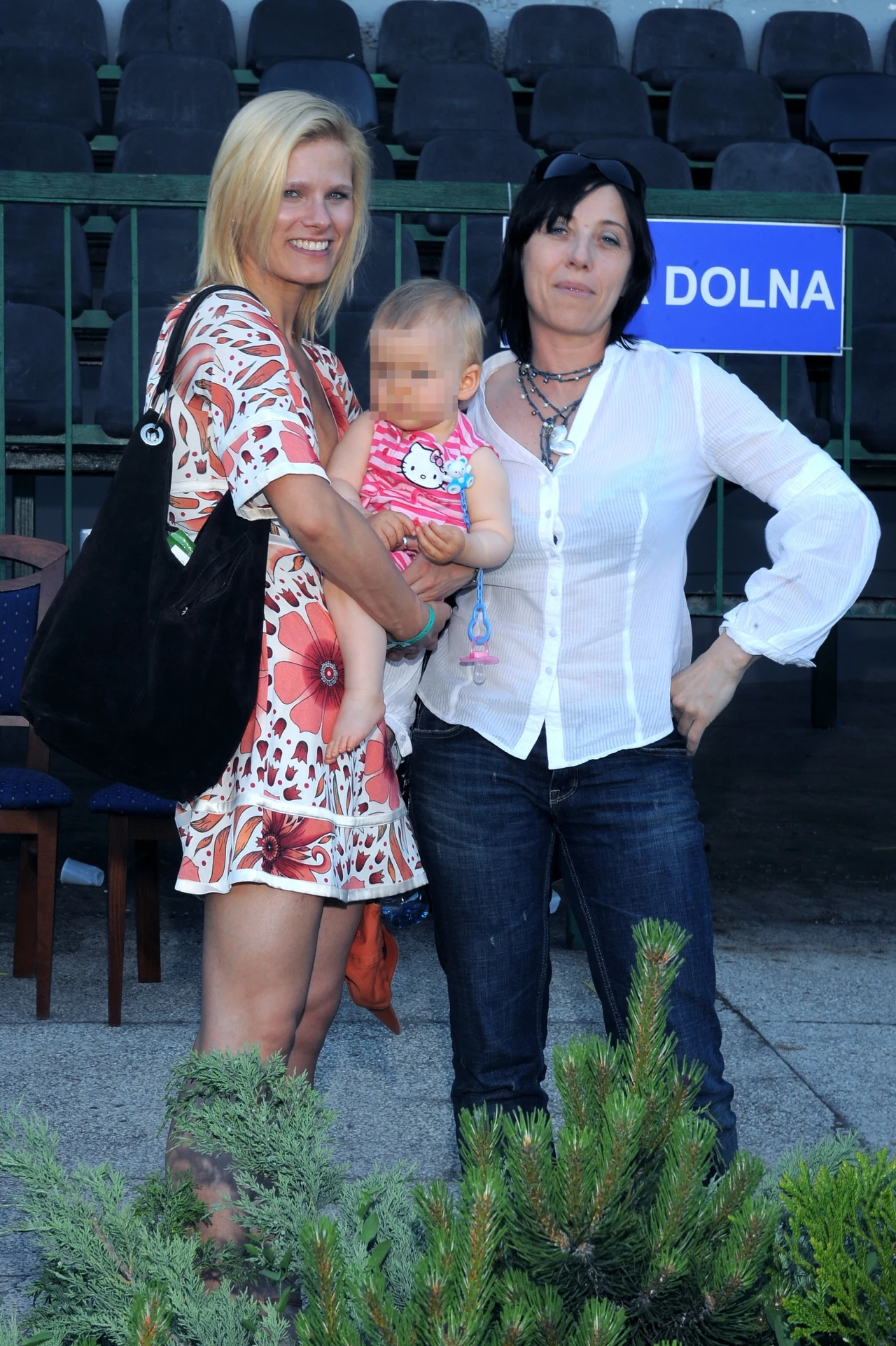 Anna Głogowska z córką i Hanna Śleszyńska Anna Głogowska z córką i Hanna Śleszyńska