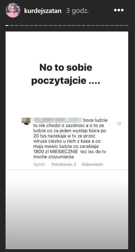 Kłótnia Basi Kurdej-Szatan na Instagramie Kłótnia Basi Kurdej-Szatan na Instagramie