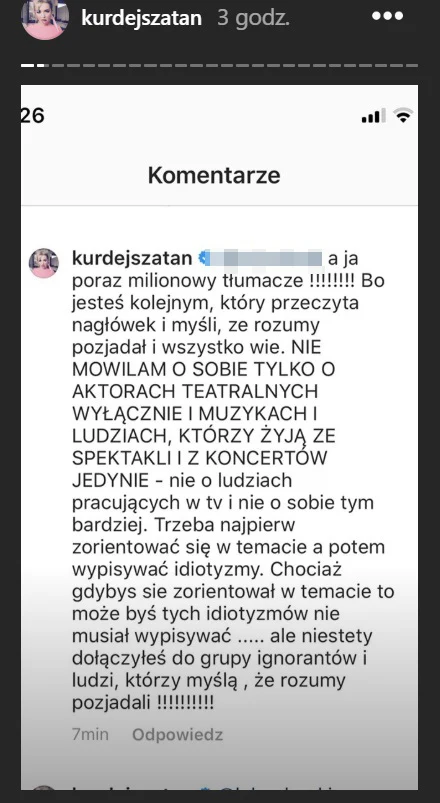 Kłótnia Basi Kurdej-Szatan  Kłótnia Basi Kurdej-Szatan