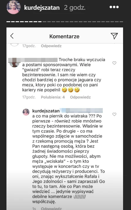 Kłótnia Basi Kurdej-Szatan  Kłótnia Basi Kurdej-Szatan