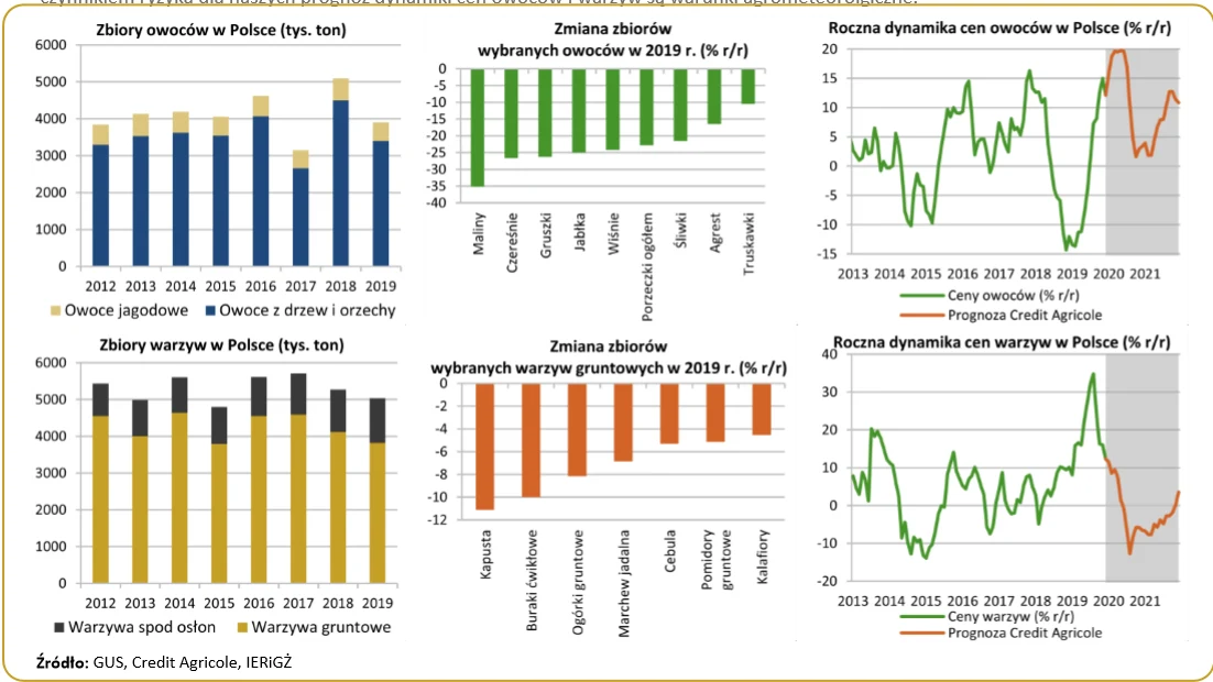 Ceny warzyw i owoców nie będa wysokie Ceny warzyw i owoców nie będa wysokie