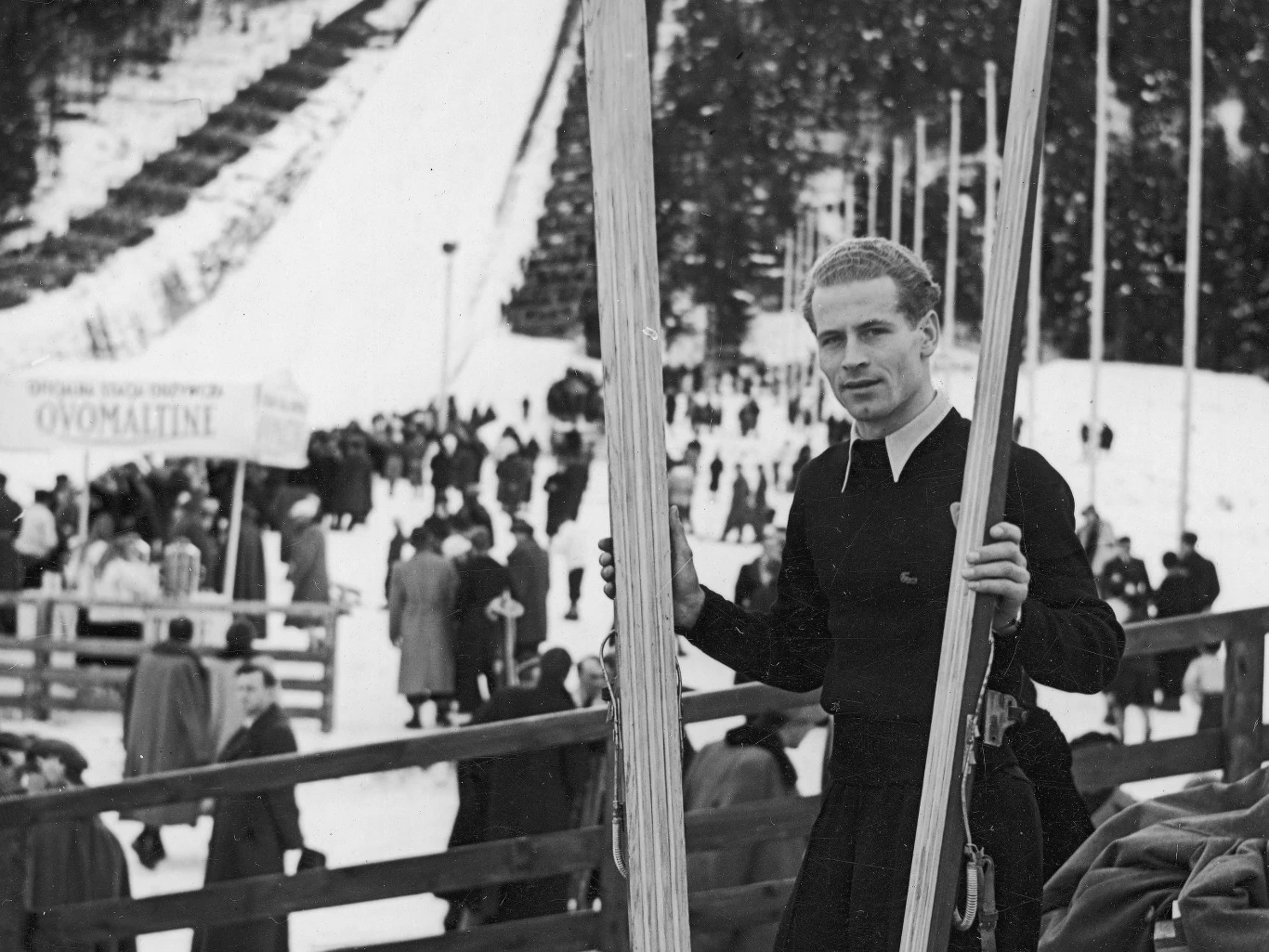 Stanisław Marusarz na Wielkiej Krokwi Stanisław Marusarz na Wielkiej Krokwi