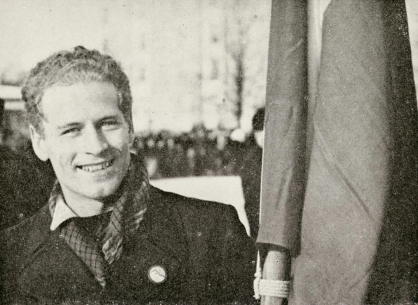 Stanislaw Marusarz na fotografii z archiwum rodzinnego. Mistrzostwa Świata w skokach narciarskich Lahti w 1938 r. Marusarz zdobył na nich srebro Stanislaw Marusarz na fotografii z archiwum rodzinnego. Mistrzostwa Świata w skokach narciarskich Lahti w 1938 r. Marusarz zdobył na nich srebro