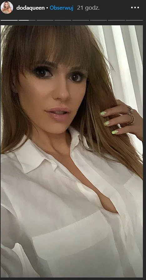 Nowa fryzura Dody na InstaStories 