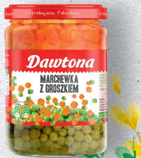 Marchewka z groszkiem Dawntona