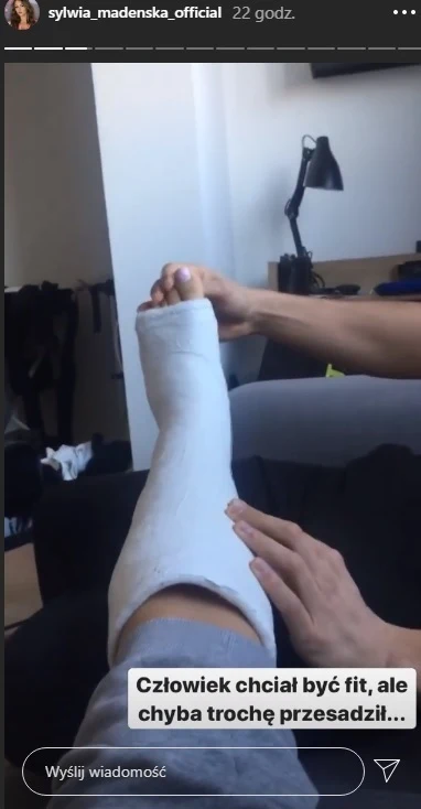 screen z InstaStory @sylwia_madenska_official