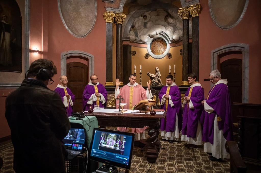 Msza św. w kościele Dominikanów w Gdańsku Msza św. w kościele Dominikanów w Gdańsku