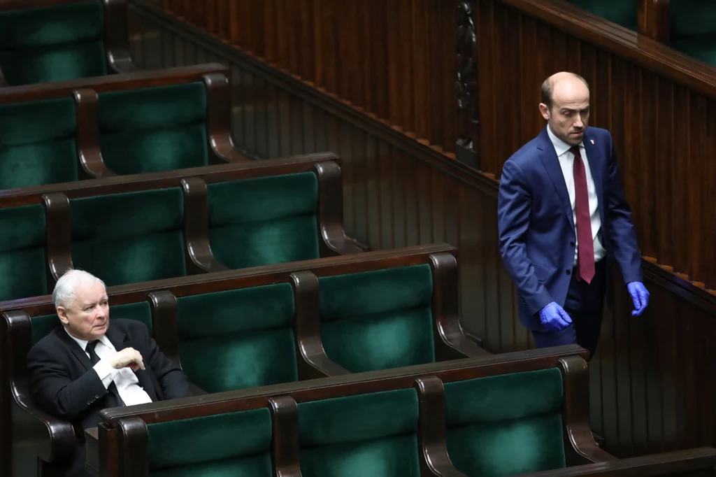 Przewodniczący PO Borys Budka oraz prezes PiS Jarosław Kaczyński Przewodniczący PO Borys Budka oraz prezes PiS Jarosław Kaczyński