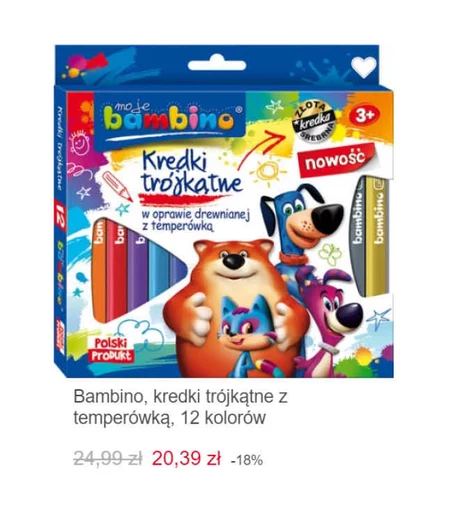 Kredki Bambino