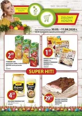 Świąteczne promocje w sklepach Zielony Koszyk