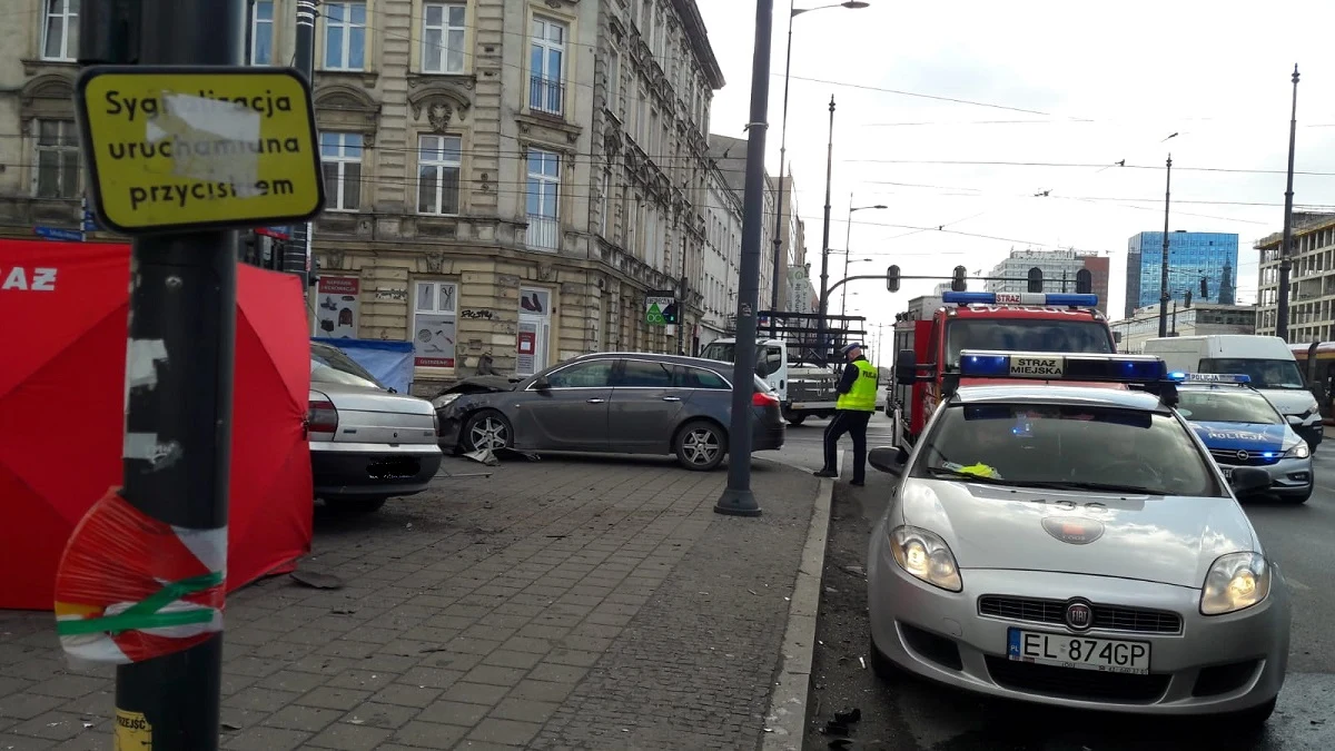 Śmierć poniosła pasażerka Fiata