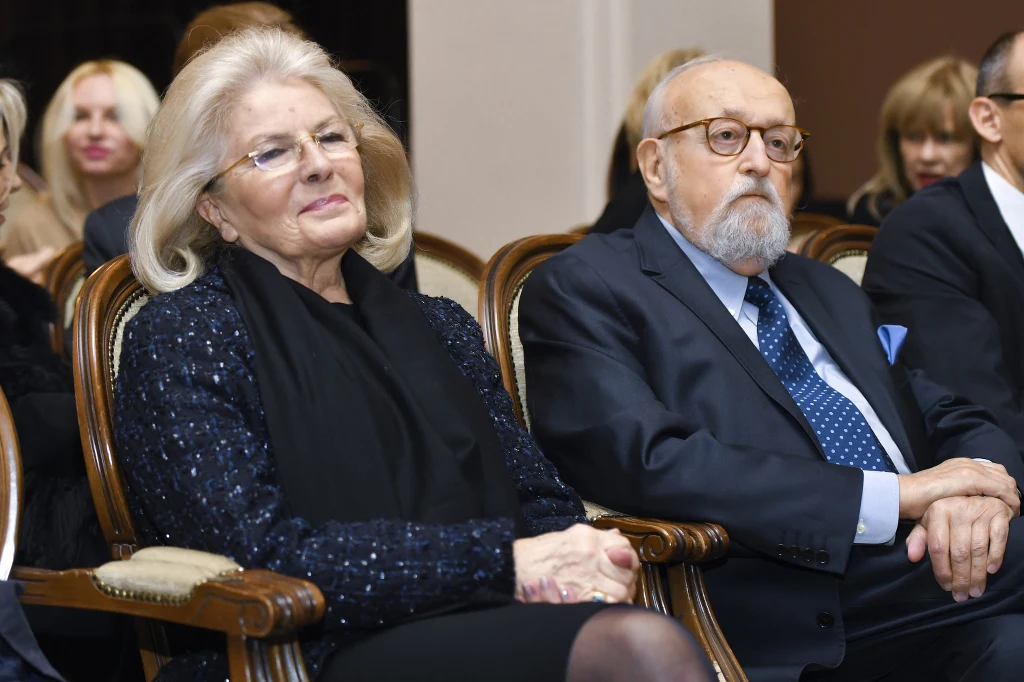 Krzysztof Penderecki z żoną Krzysztof Penderecki z żoną