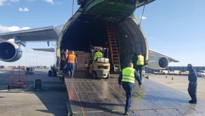 An-124 Rusłan dostarczył rosyjską pomoc humanitarną dla USA