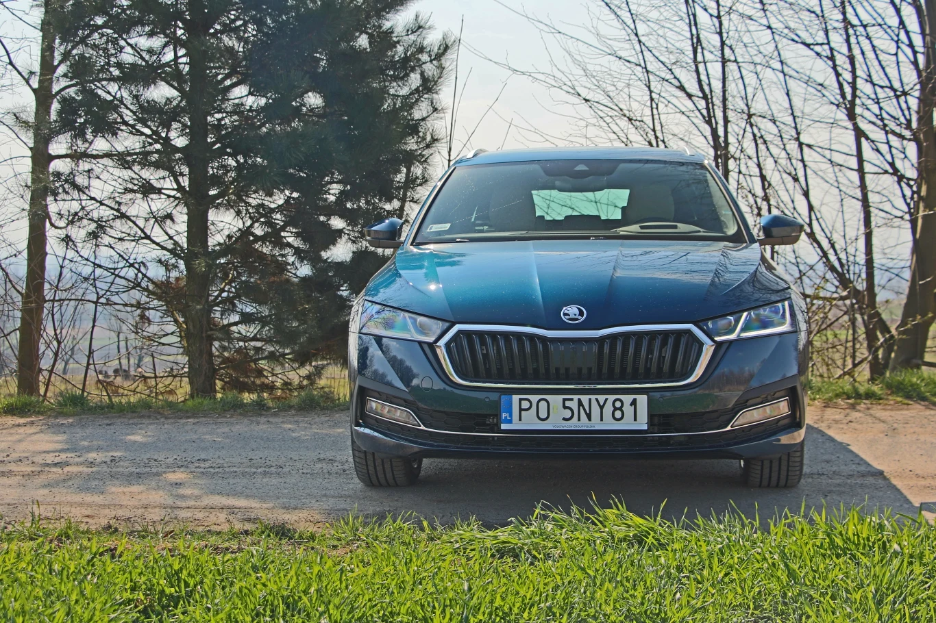 Wbrew pierwotnym przeciekom, nowa Octavia nie zachowała podwójnych reflektorów przednich, jakie poprzednik otrzymał po modernizacji. Zamiast tego "przedzielone" są LEDowym paskiem do jazdy dziennej.