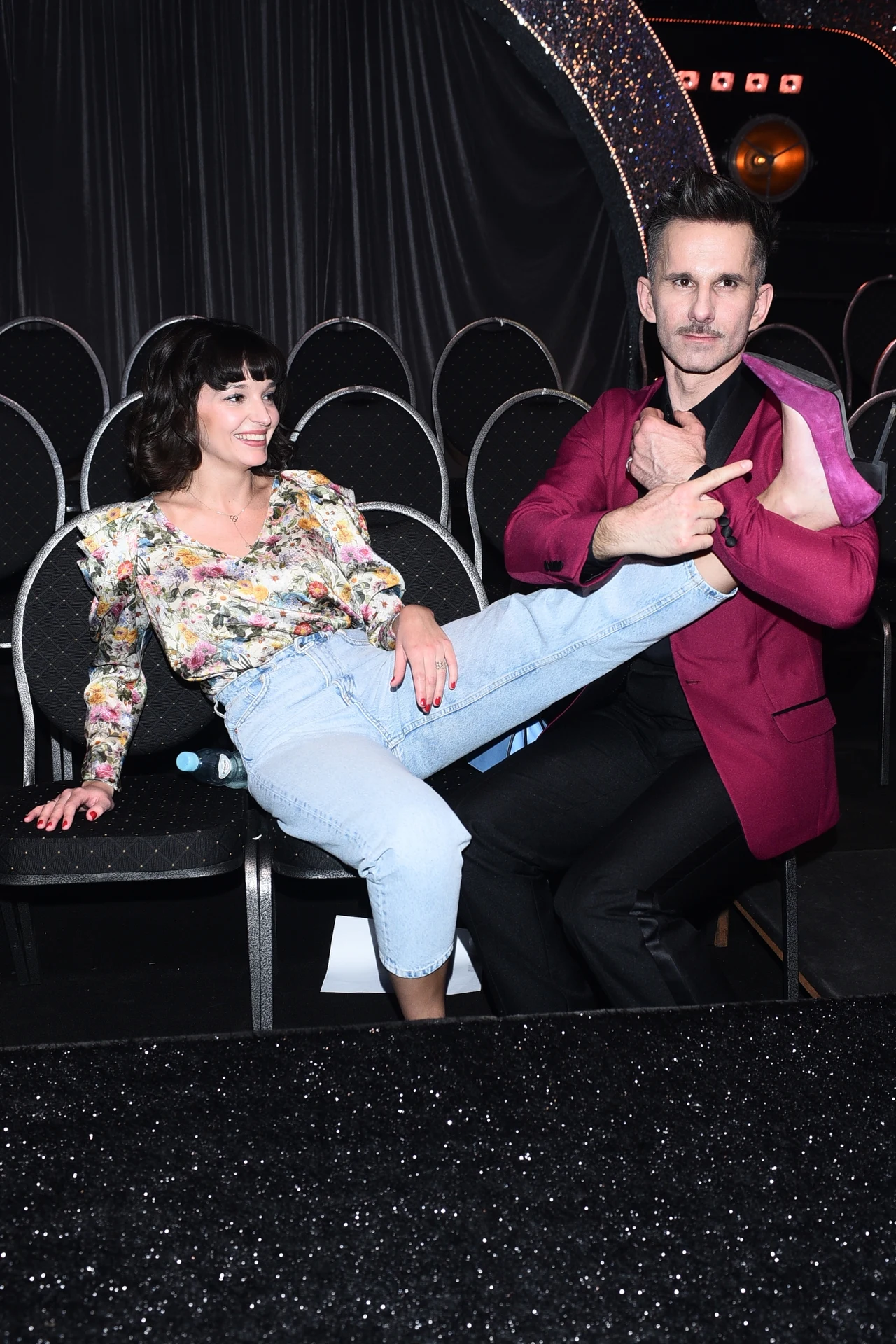 Marcin Bosak z ukochaną, Marią Dębską