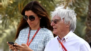 Bernie Ecclestone z żoną Fabianą Flosi