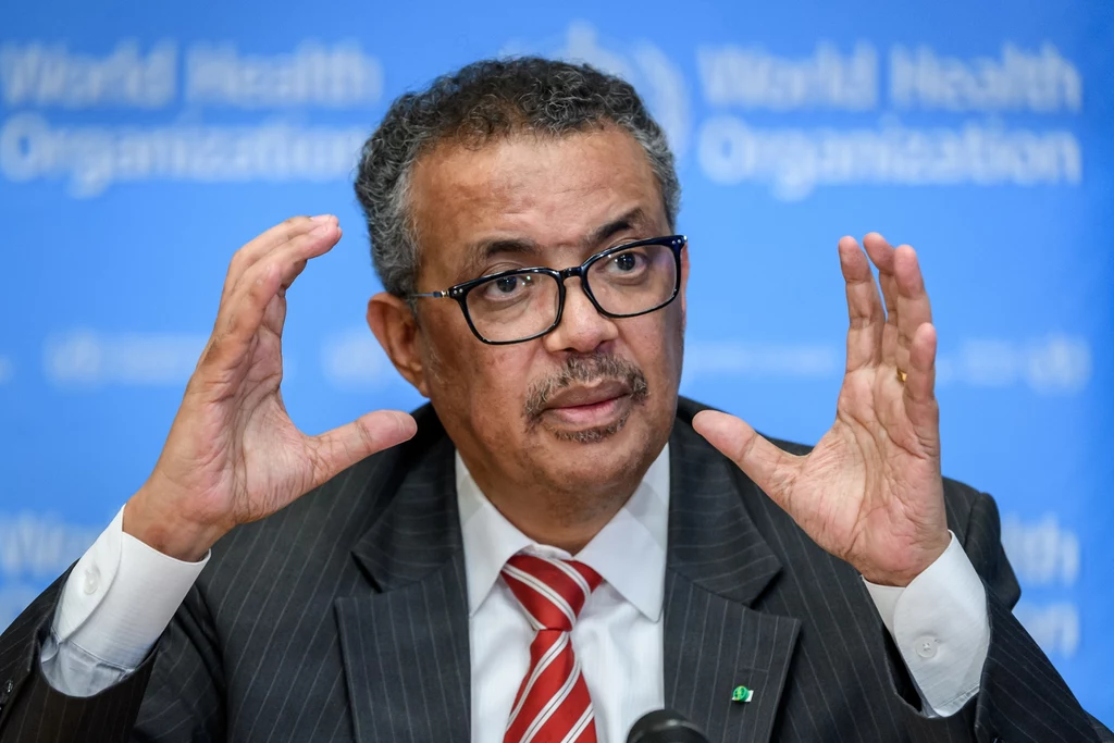 Szef WHO Tedros Adhanom Ghebreyesus Szef WHO Tedros Adhanom Ghebreyesus