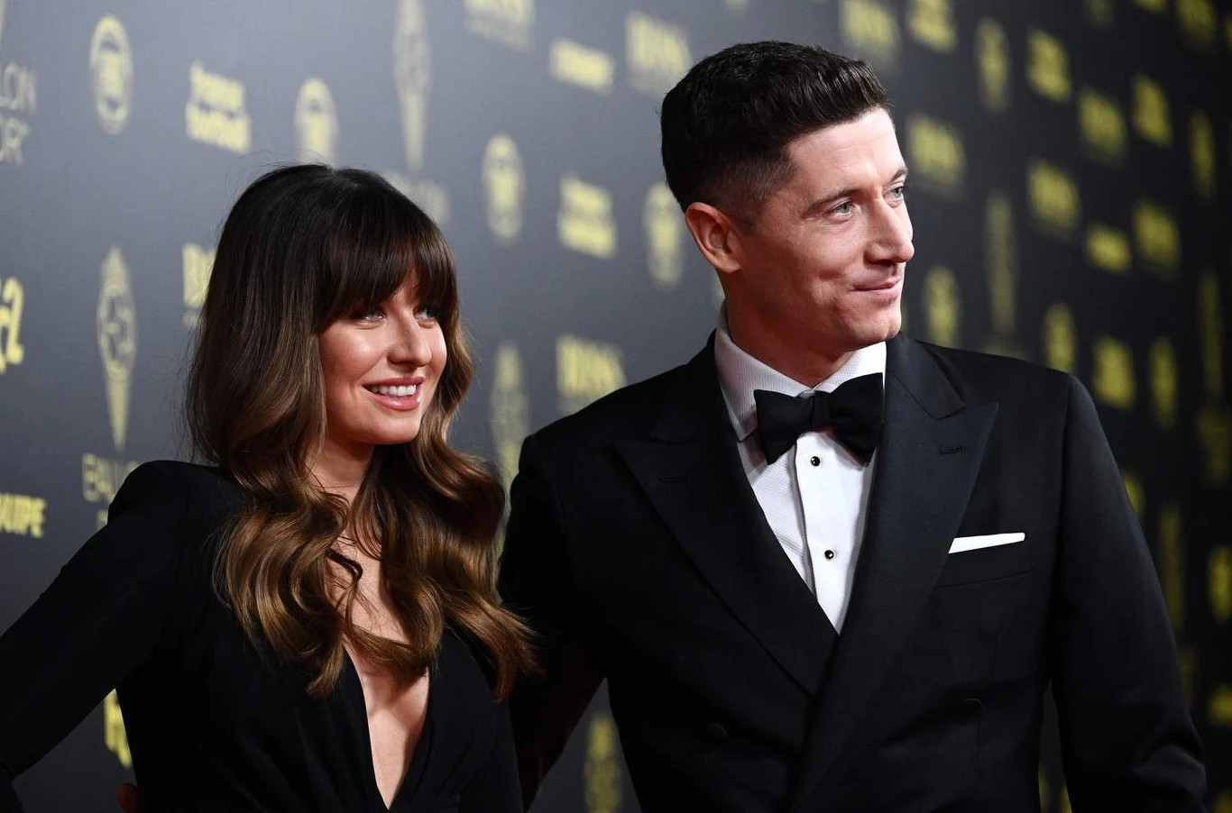 Anna i Robert Lewandowscy na gali Złotej Piłki 2021