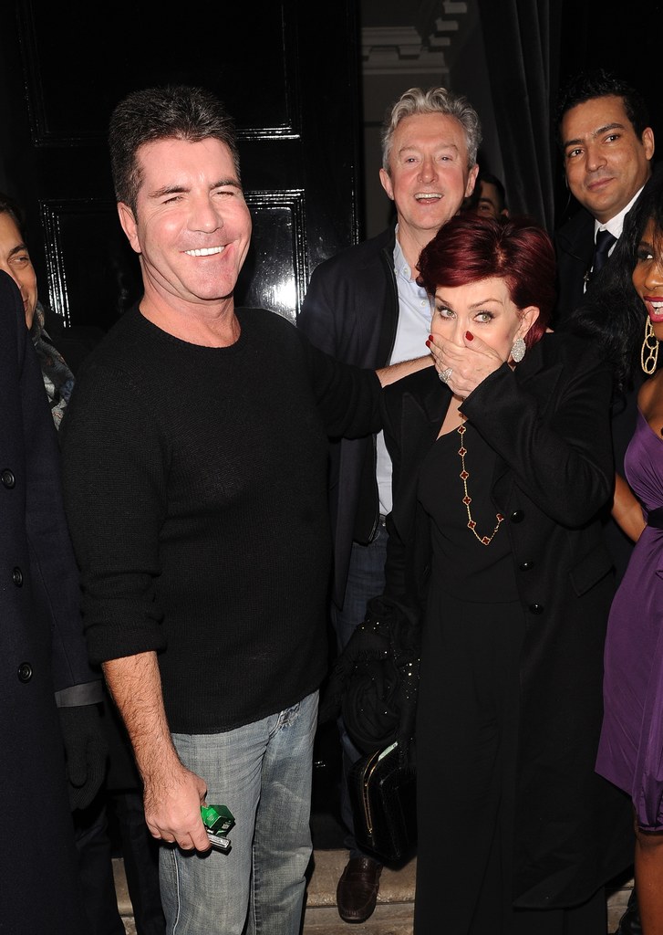 Simon Cowell i Sharon Osbourne w 2013 r.