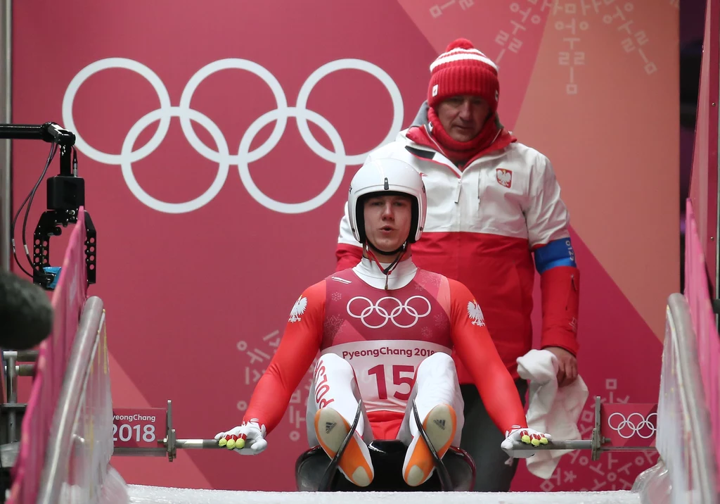 Trener Marek Skowroński i Mateusz Sochowicz