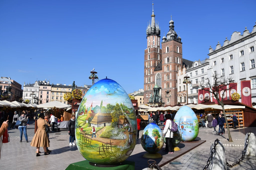 W 2019 roku chorwackie pisanki upiększyły krakowski rynek