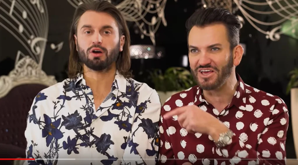 Gabriel i Rafał w programie "Królowe życia" w TTV