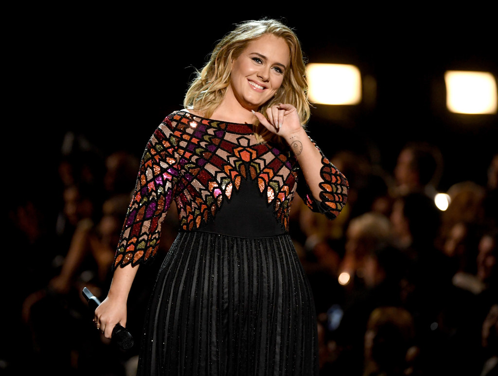 Adele podczas gali nagród Grammy w 2017 roku