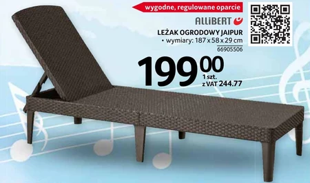 Leżak ogrodowy Allibert