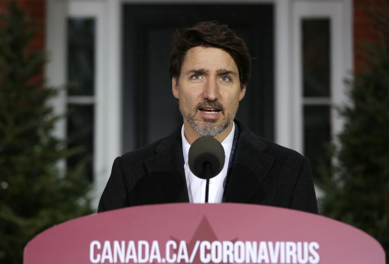 Justin Trudeau w swojej rezydencji w Ottawie Justin Trudeau w swojej rezydencji w Ottawie