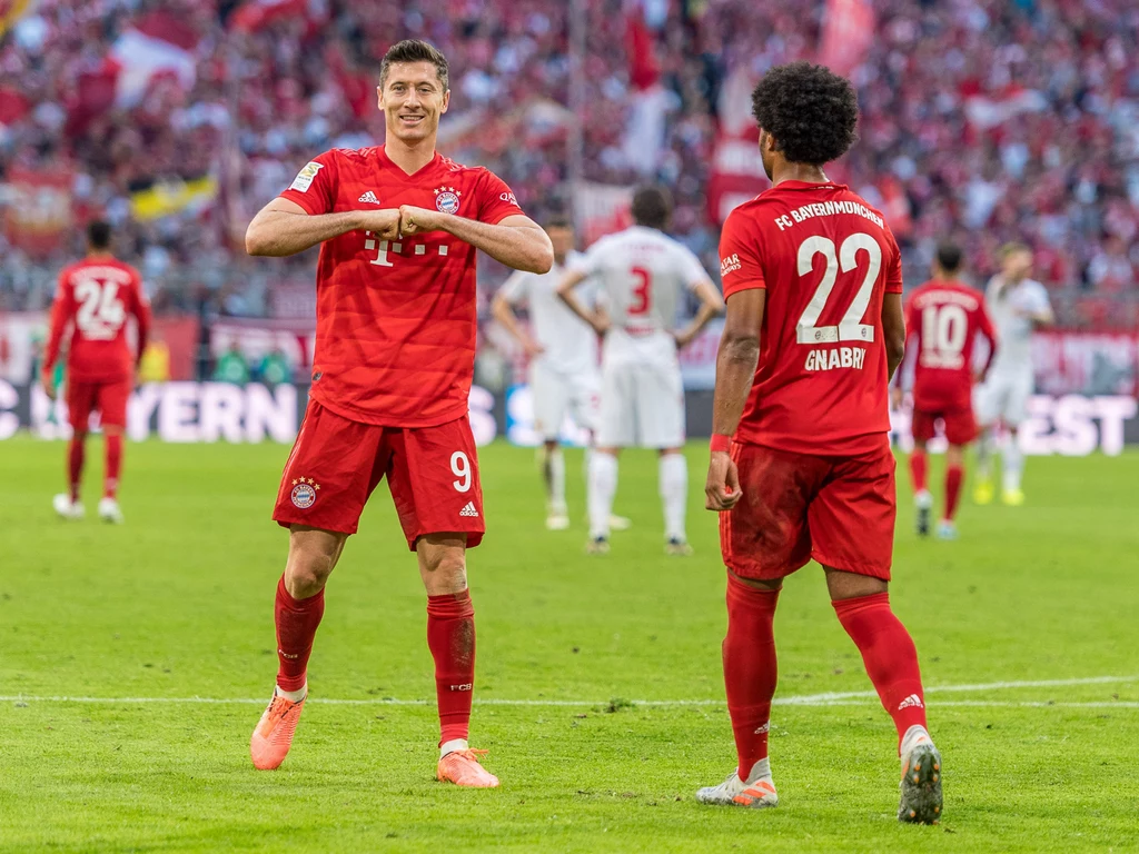 Robert Lewandowski i Serge Gnabry Robert Lewandowski i Serge Gnabry
