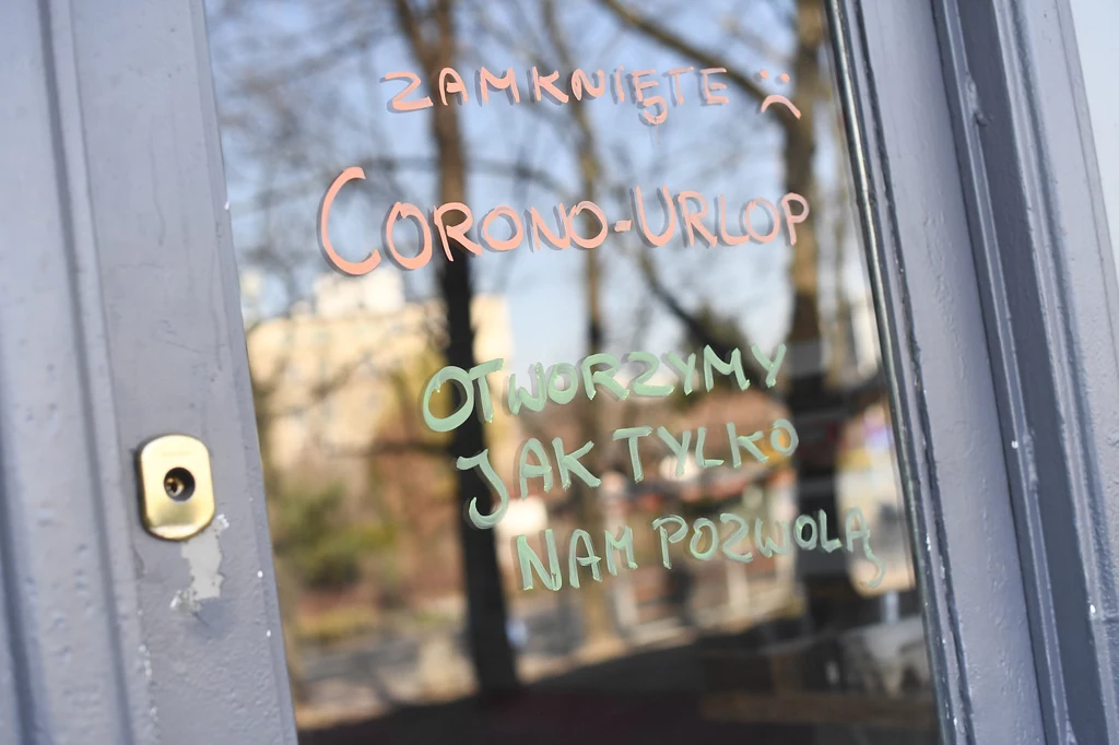 Warszawski sklep zamknięty z powodu pandemii Warszawski sklep zamknięty z powodu pandemii