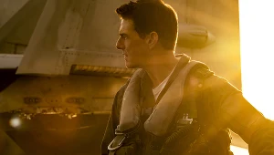 Tom Cruise na planie filmu "Top Gun: Maverick”