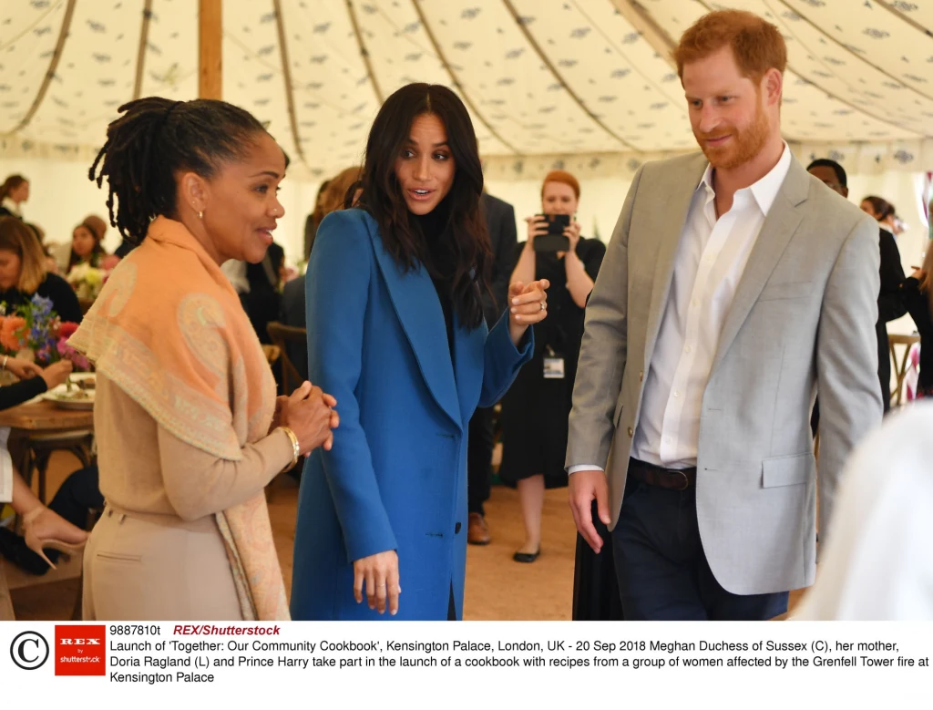Meghan, Harry i Doria Ragland Meghan, Harry i Doria Ragland