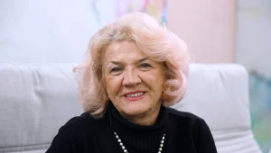 Halina Bernacka na planie "Sanatorium miłości"