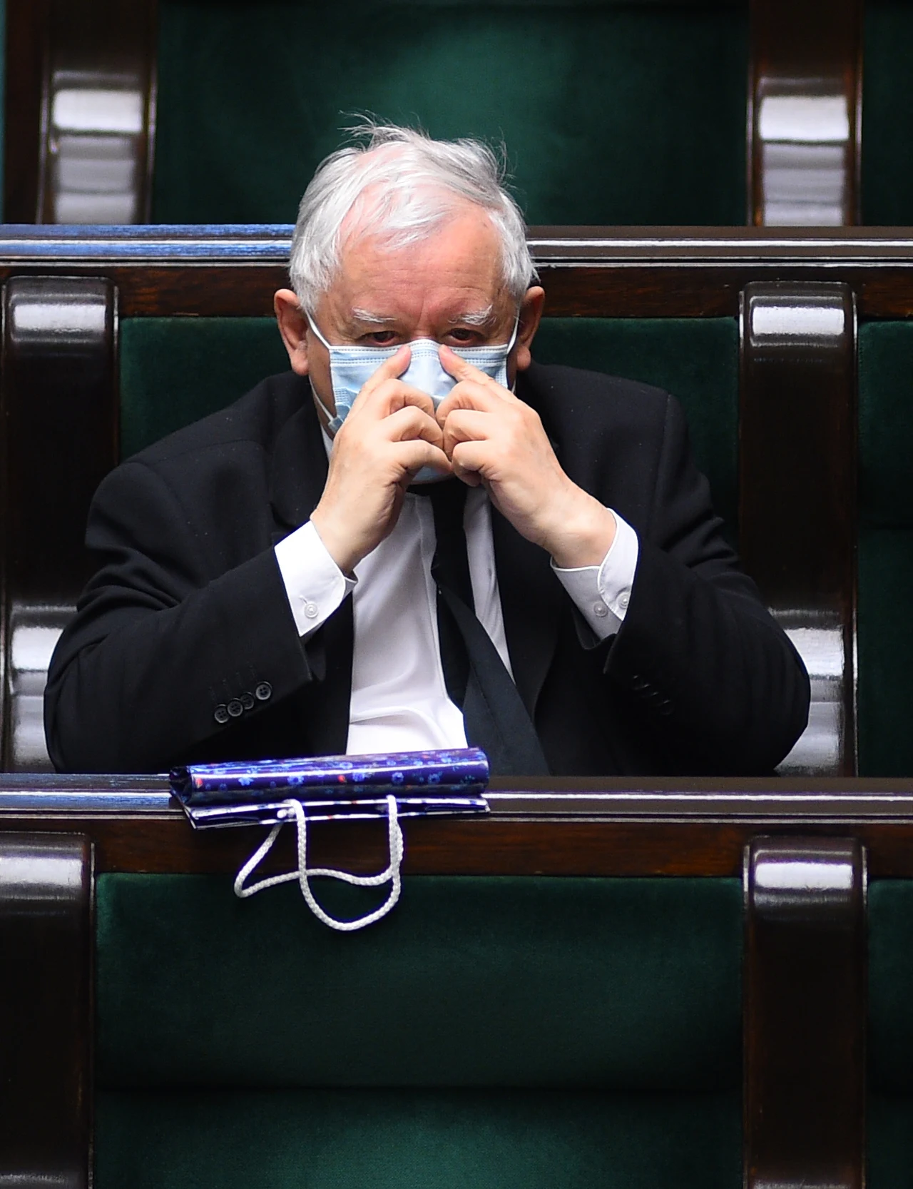 Jarosław Kaczyński w Sejmie w dniu 16 kwietnia 2020 roku