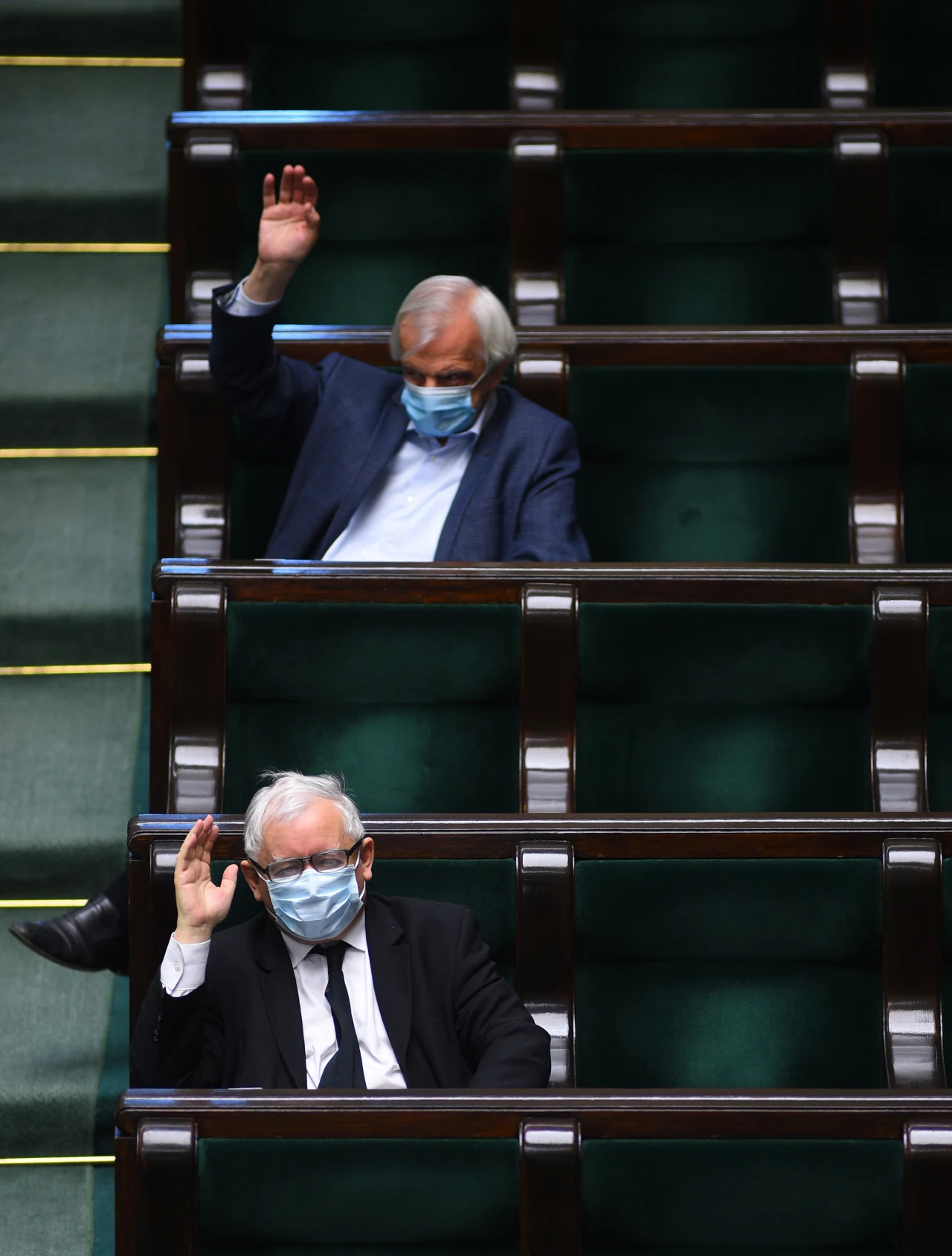 Jarosław Kaczyński w Sejmie w dniu 16 kwietnia 2020 roku Jarosław Kaczyński w Sejmie w dniu 16 kwietnia 2020 roku