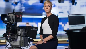 Anita Werner w studiu "Faktów" TVN / fot. x-news