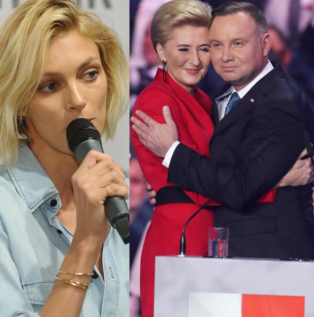 Anja Rubik, Andrzej Duda z żoną