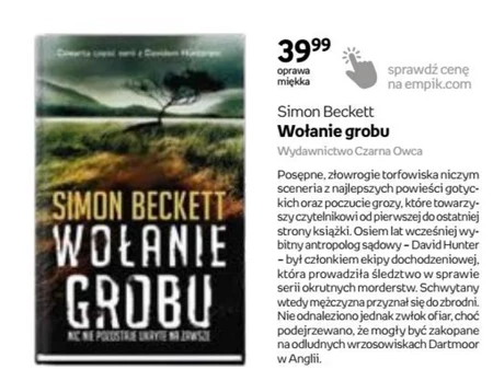 Wołanie grobu Simon Beckett
