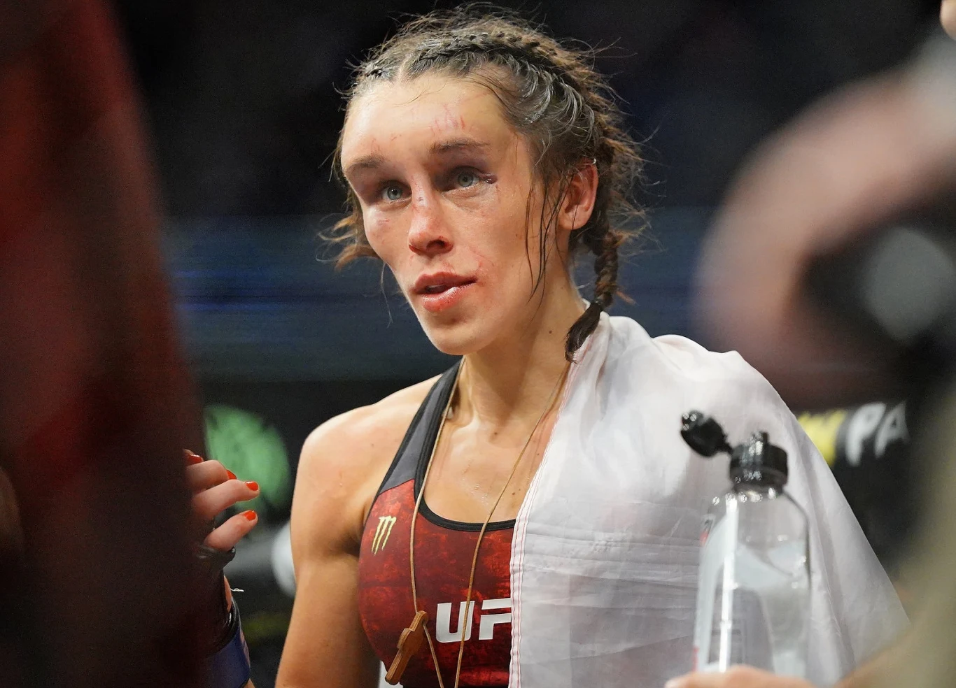 Joanna Jędrzejczyk po walce Joanna Jędrzejczyk po walce