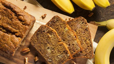 Chlebek bananowy to zdrowa alternatywa na deser- idealna do porannej kawy