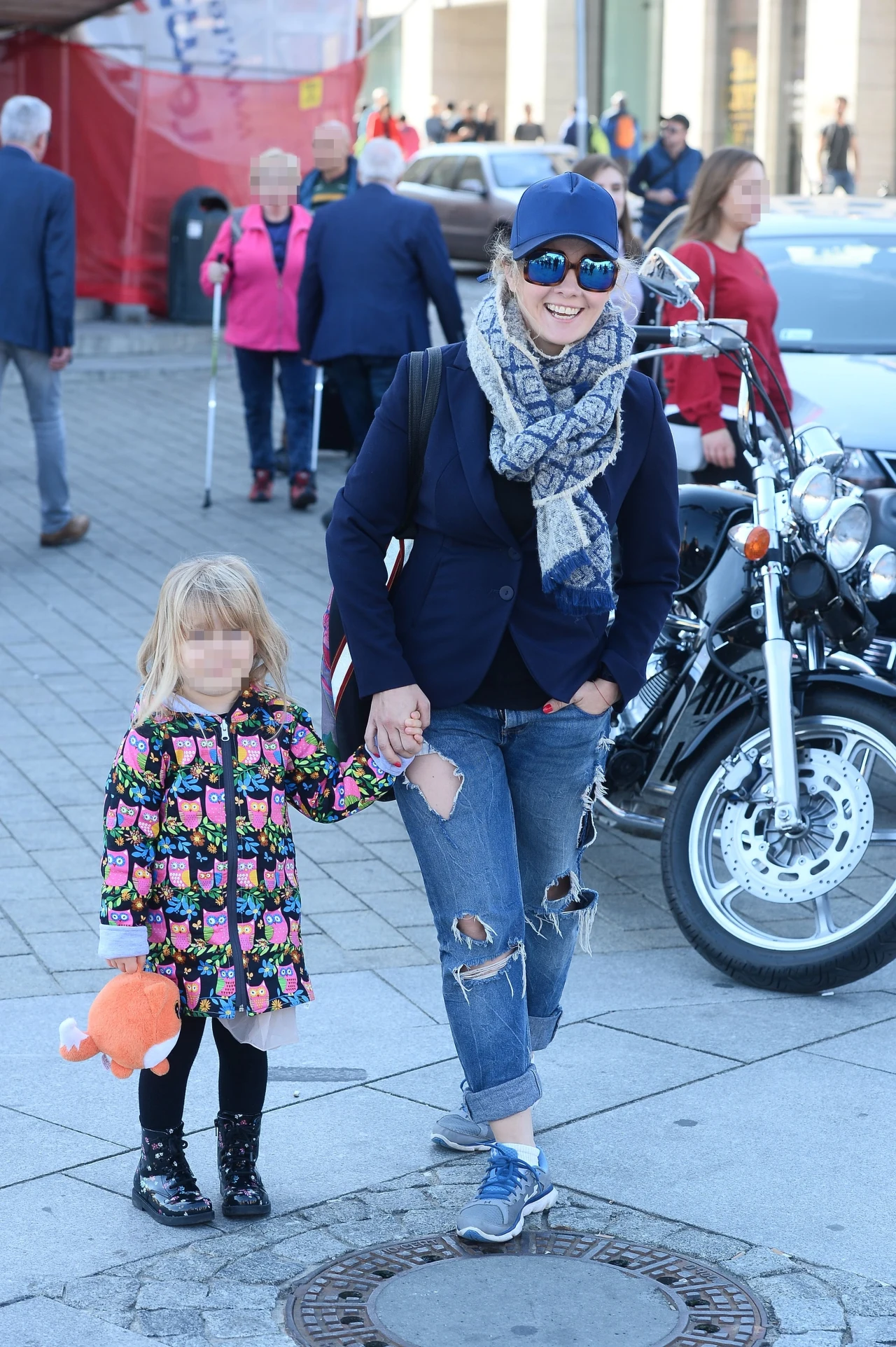 Anna Powierza z córką Anna Powierza z córką