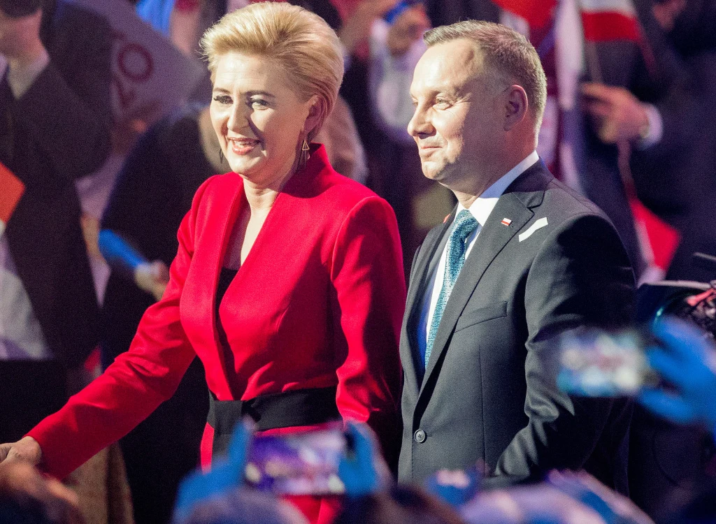 Andrzej Duda z małżonką
