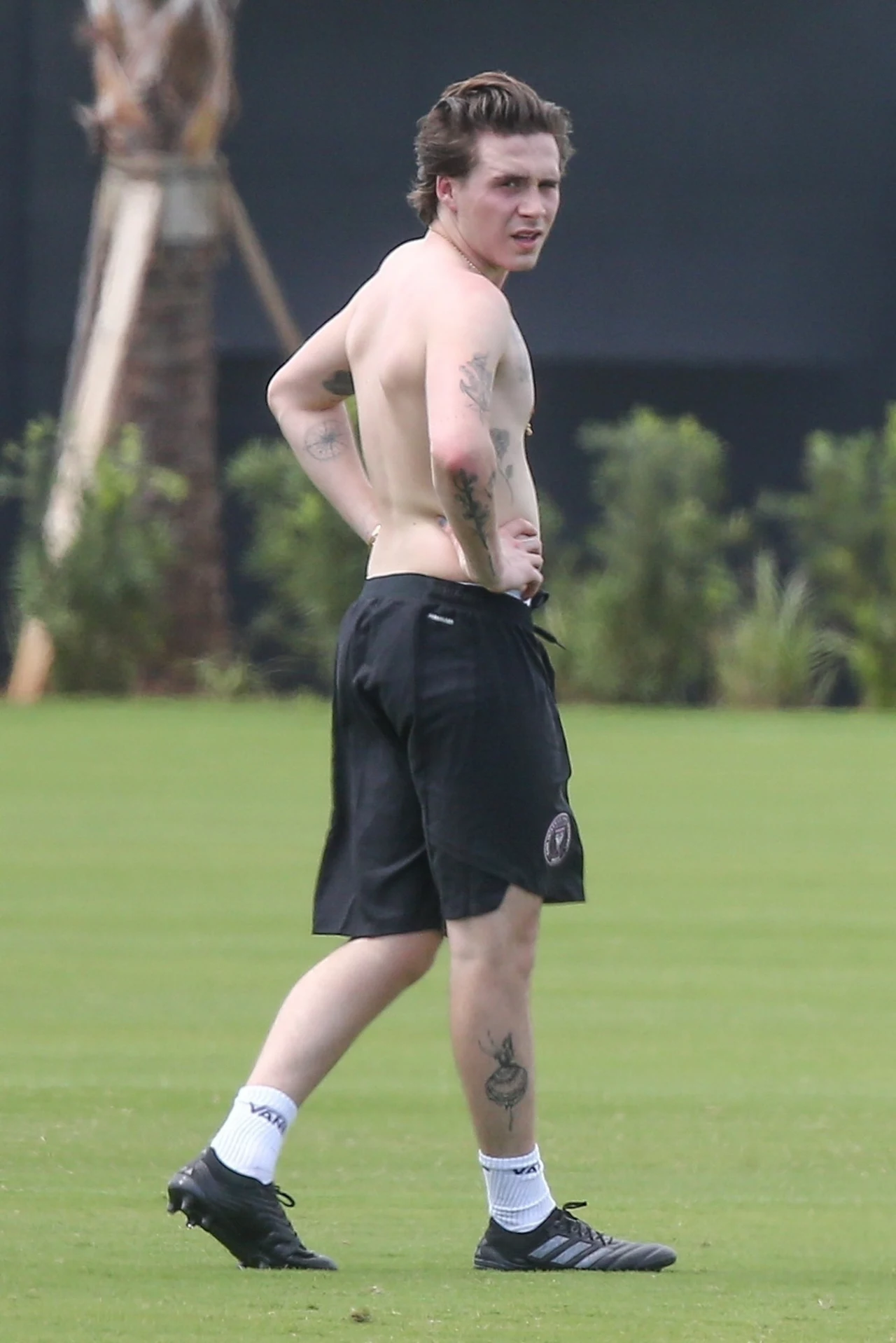 Brooklyn Beckham wyrósł na przystojnego mężczyznę. Nie jest może w tak znakomitej formie jak jego ojciec, ale bez wątpienia ma potencjał. Syn gwiazdora ma na ciele liczne tatuaże, które tylko dodają mu seksapilu. Brooklyn Beckham był już związany między innymi z aktorką Chloe Grace Moretz. Spotykał się też z modelką Sofią Richie, a w ubiegłym roku pojawiły się plotki na temat jego zażyłej relacji z aktorką Nicolą Peltz. A wam, jak się podoba najstarszy syn Davida Beckhama? Myślicie, że osiągnie sukces?