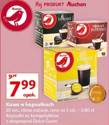 Kawa w kapsułkach Auchan
