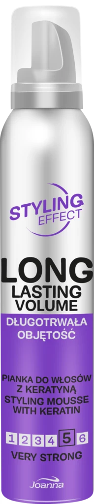 Keratyna jest także składnikiem dwóch nowych pianek do włosów z serii Styling Effect Joanna