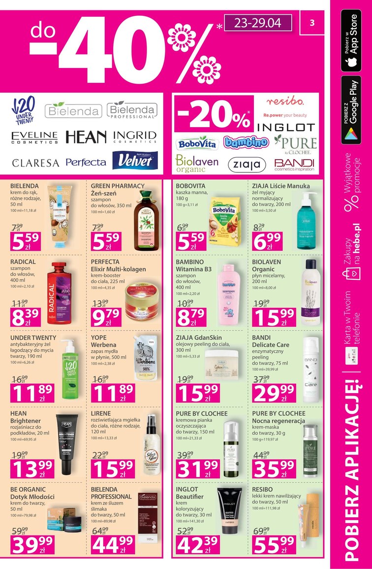 Hebe Gazetka Promocyjna oferty, rabaty, kupony [22.04 do Hebe Gazetka Promocyjna oferty, rabaty, kupony [22.04 do